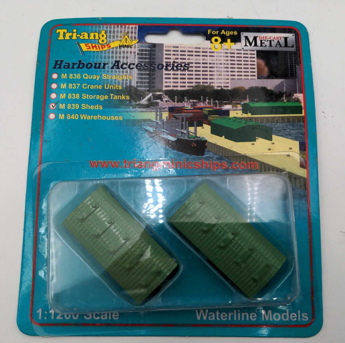 Tri-Ang M839 1:1200 Scale Sheds Harbour Accessories