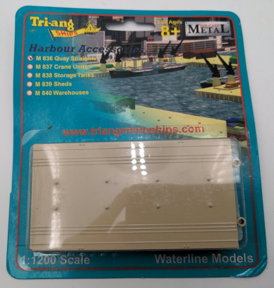 Tri-Ang M836 1:1200 Scale Quay Straights Harbour Accessories