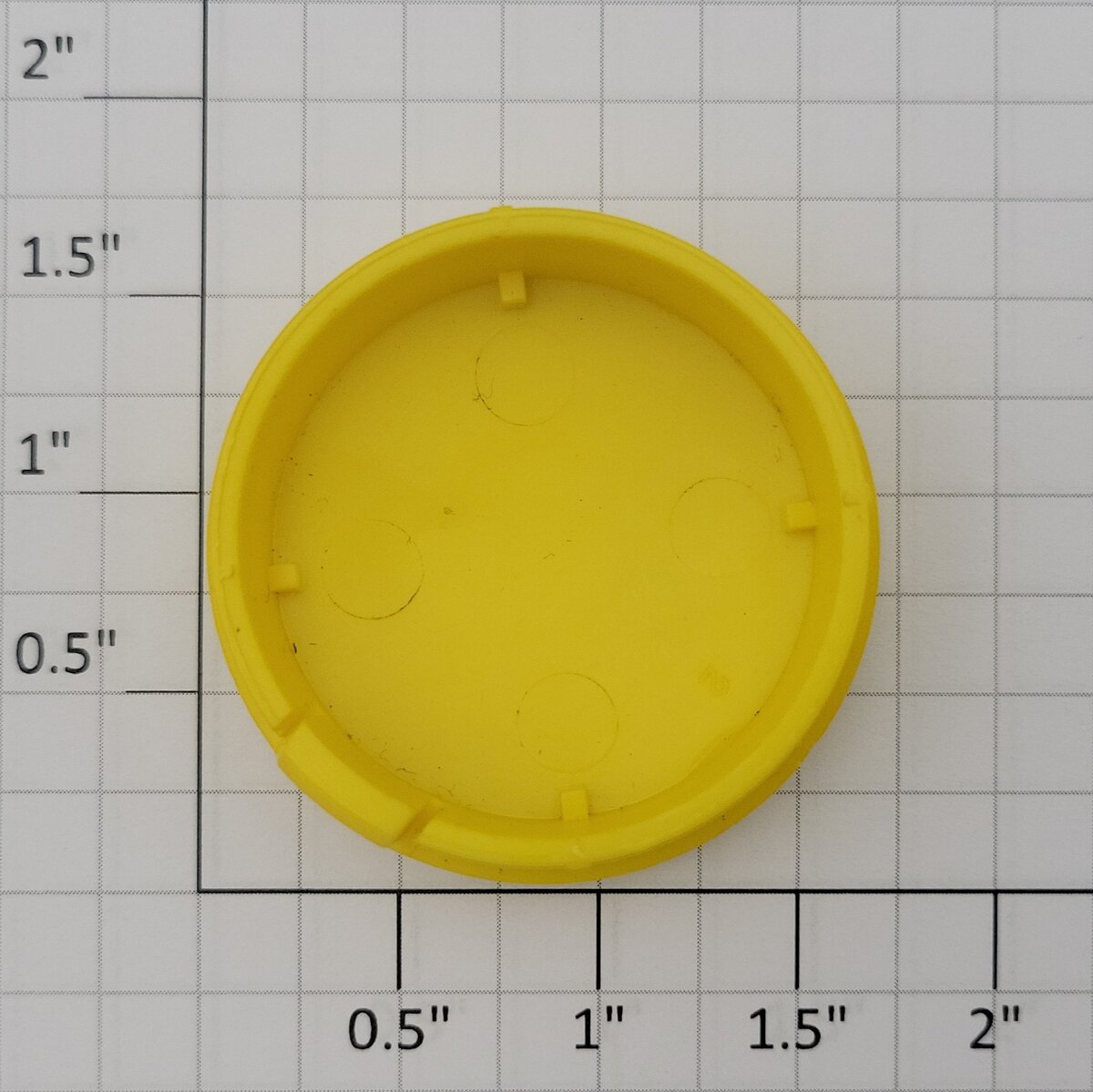 Lionel 19442-54 Light Yellow Water Supply Flatcar Tank End Cap