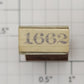 Lionel RS-1662 Steam Locomotive Rubber Stamp #1662