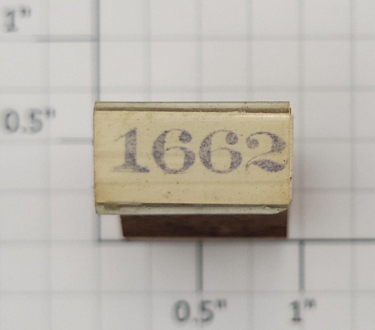 Lionel RS-1662 Steam Locomotive Rubber Stamp #1662