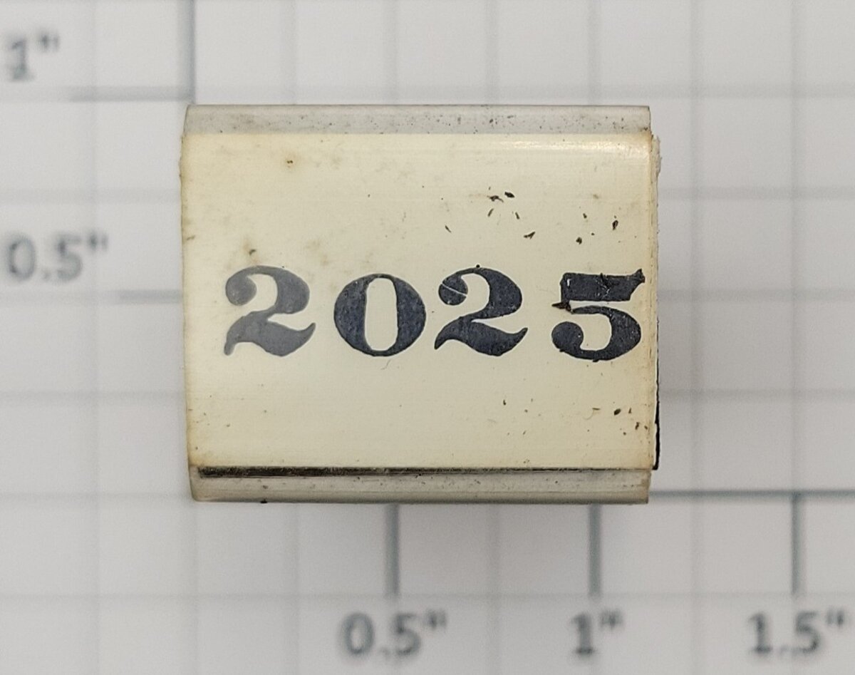 Lionel RS-2025 Steam Locomotive Rubber Stamp #2025