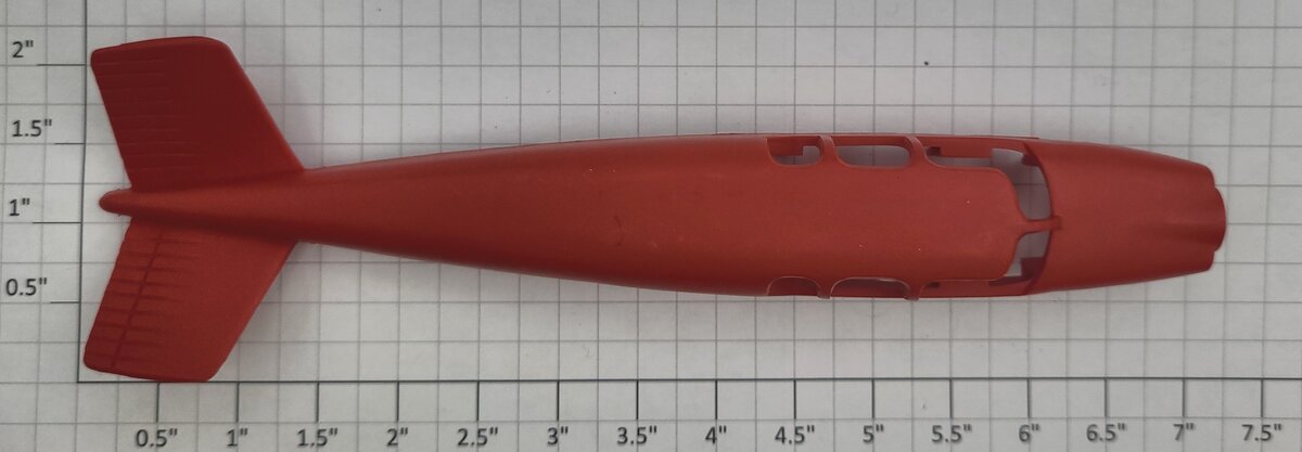 Lionel 52138-1 Orange Beechcraft Plane Upper Fuselage