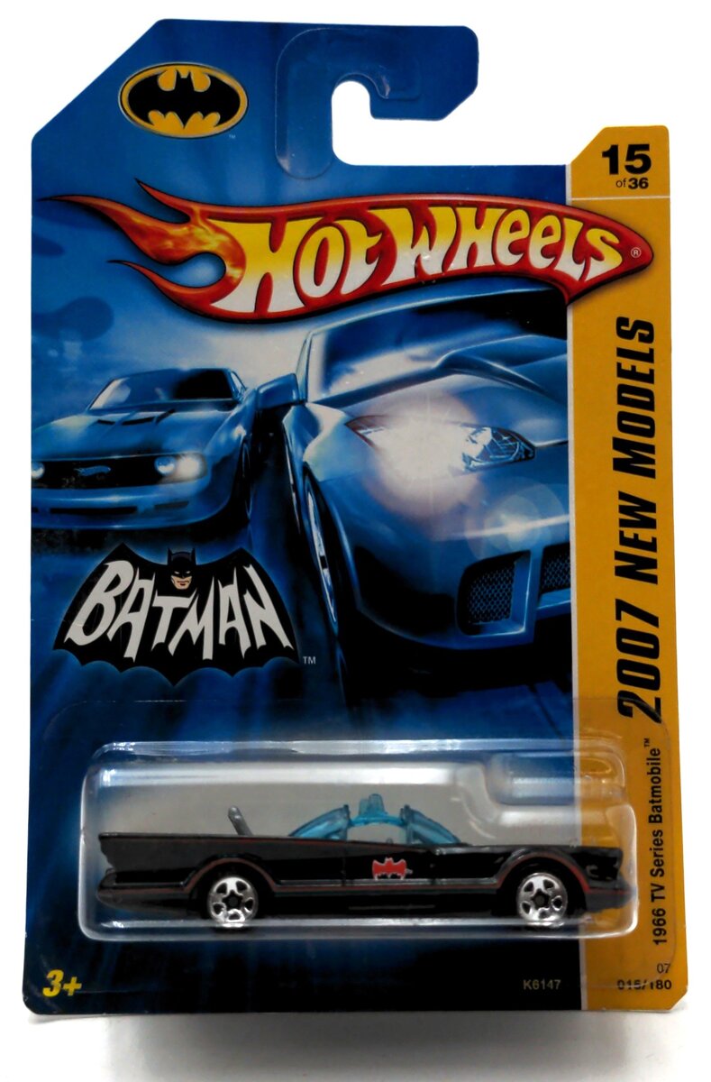 Hot Wheels K6147 1:64 Scale 1966 TV Series Batmobile