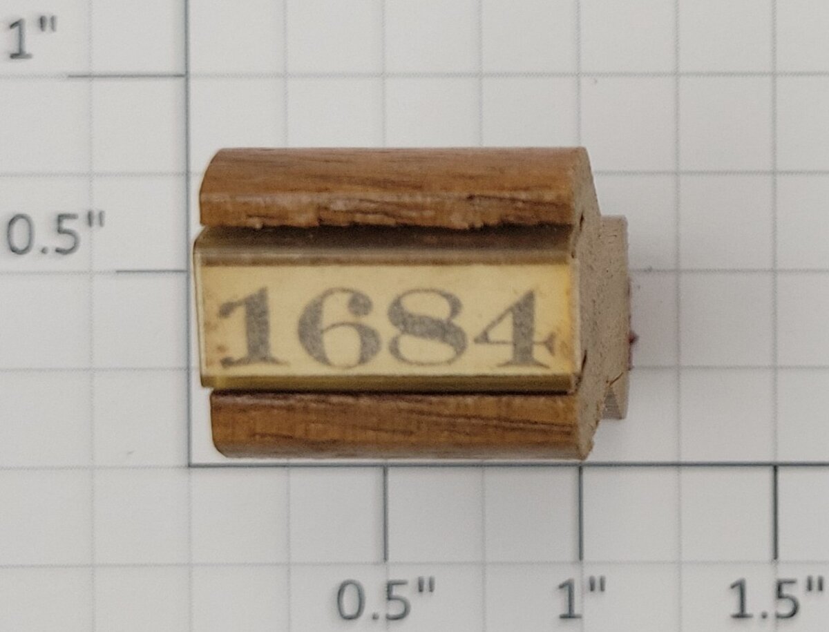 Lionel RS-1684 Steam Locomotive Rubber Stamp #1684