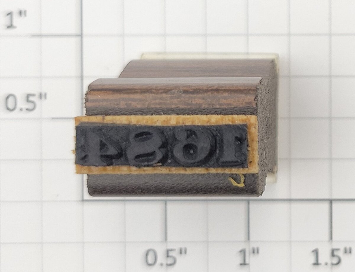 Lionel RS-1684 Steam Locomotive Serif Rubber Stamp #1684
