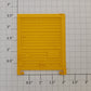 Lionel 17223-24 Yellow Right Hand Single Boxcar Door with Guides
