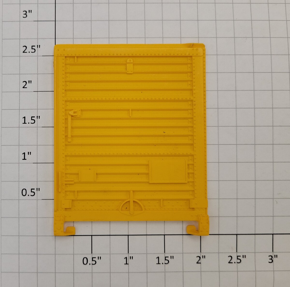 Lionel 17223-24 Yellow Right Hand Single Boxcar Door with Guides