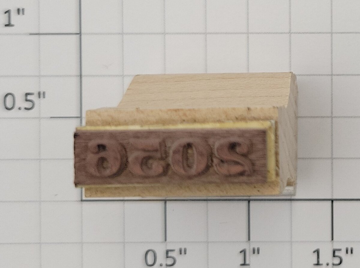 Lionel RS-2056 Steam Locomotive Rubber Stamp #2056