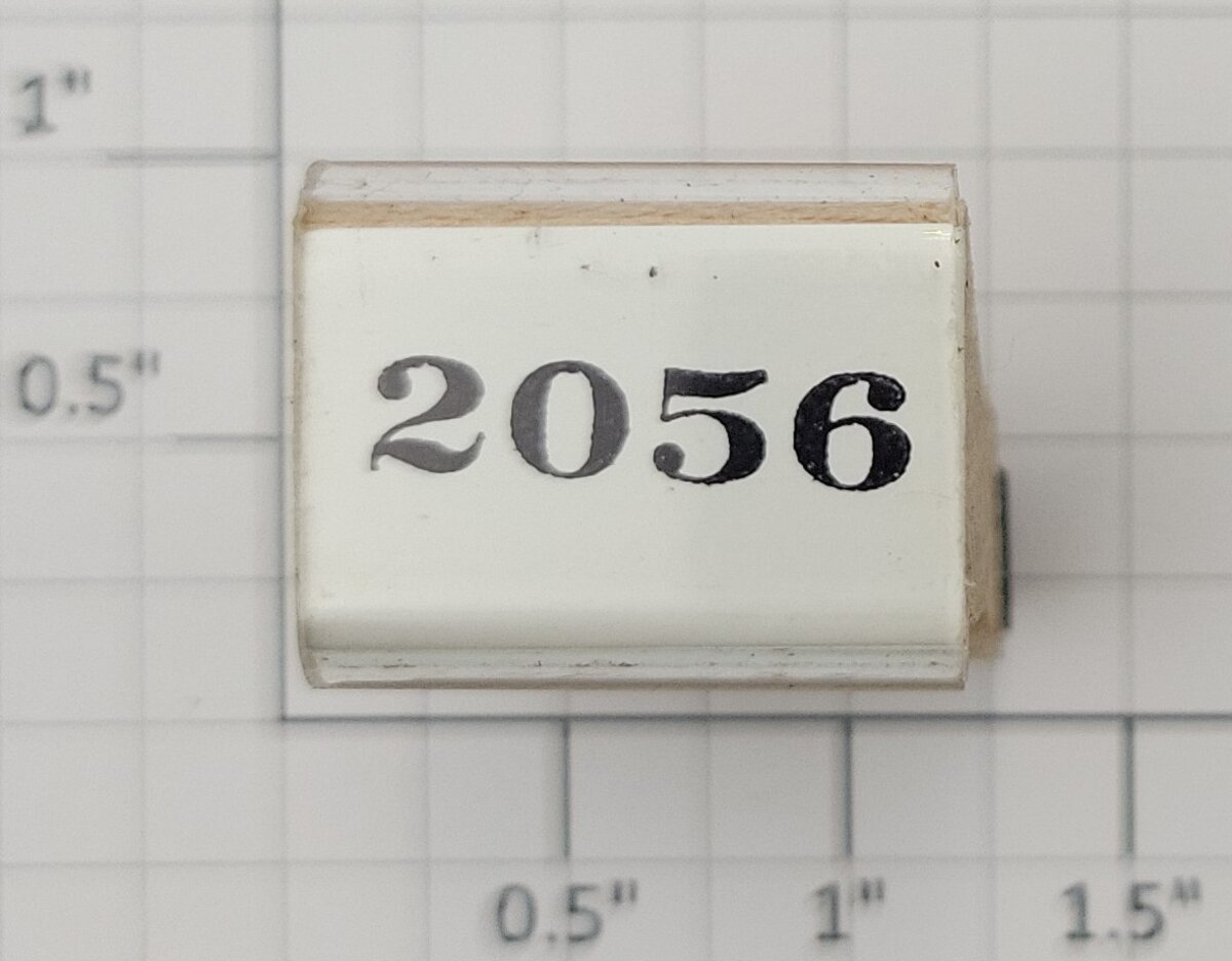 Lionel RS-2056 Steam Locomotive Rubber Stamp #2056