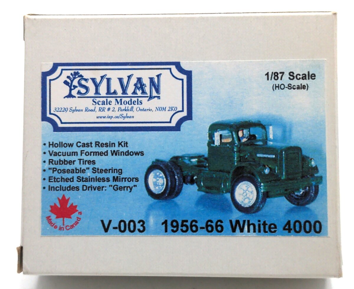 Sylvan Scale Models V-003 HO Scale 1956-66 White 4000 Truck Kit