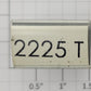 Lionel RS-2225T Tender Frame Underside Rubber Stamp #2225T