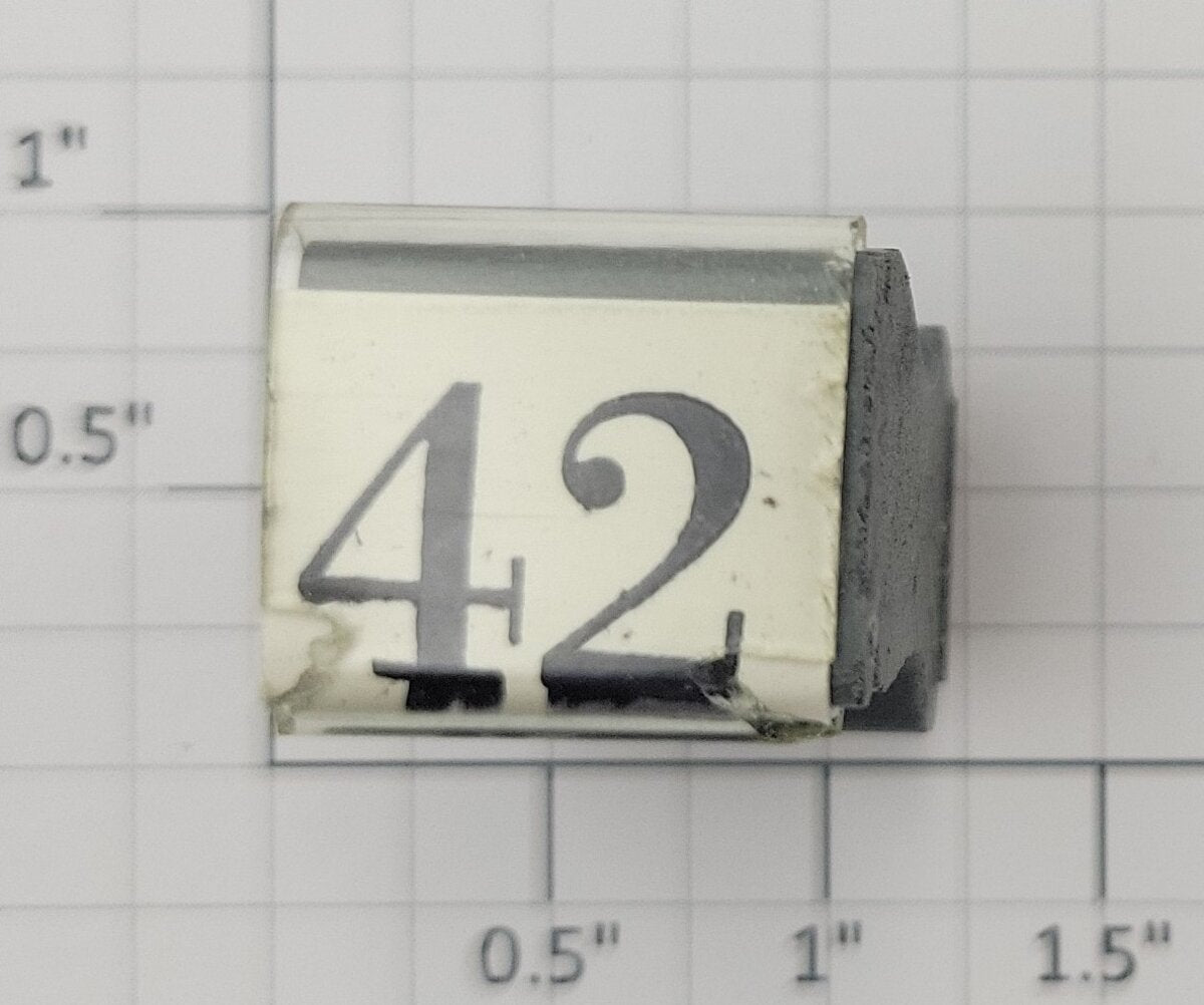 Lionel RS-42 Electric Boxcar Locomotive Rubber Stamp #42