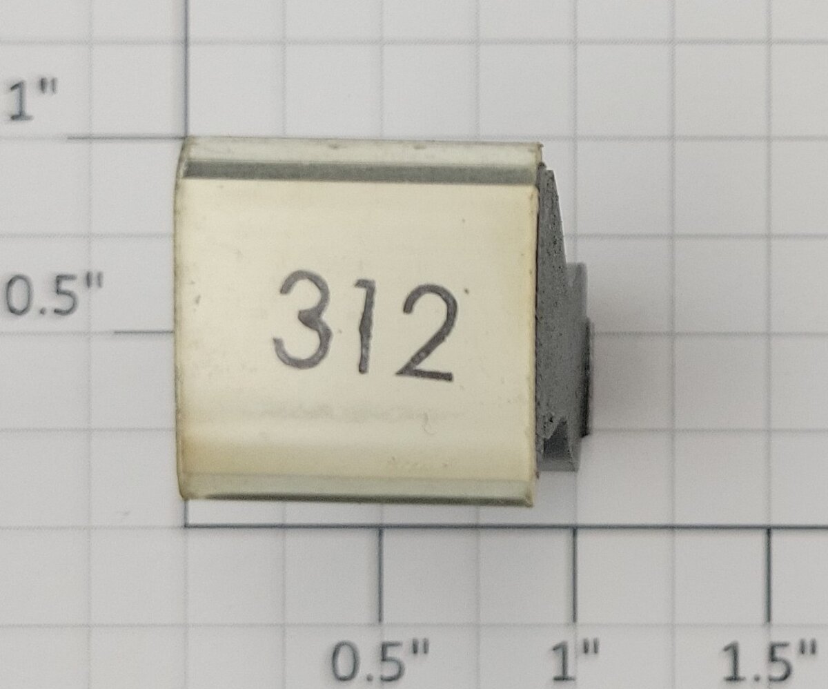 Lionel RS-312 Observation Car Rubber Stamp #312