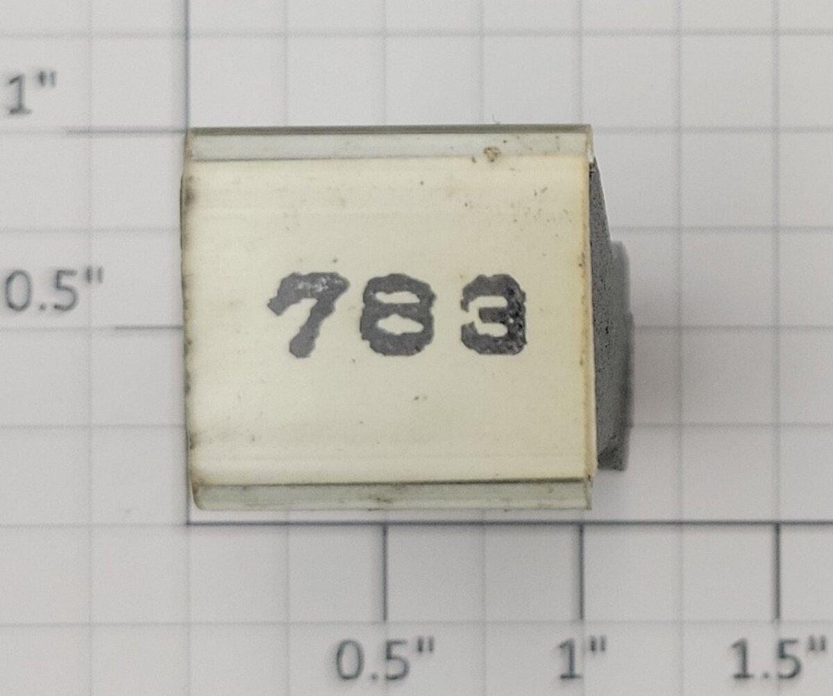 Lionel RS-783 Steam Locomotive Rubber Stamp #783