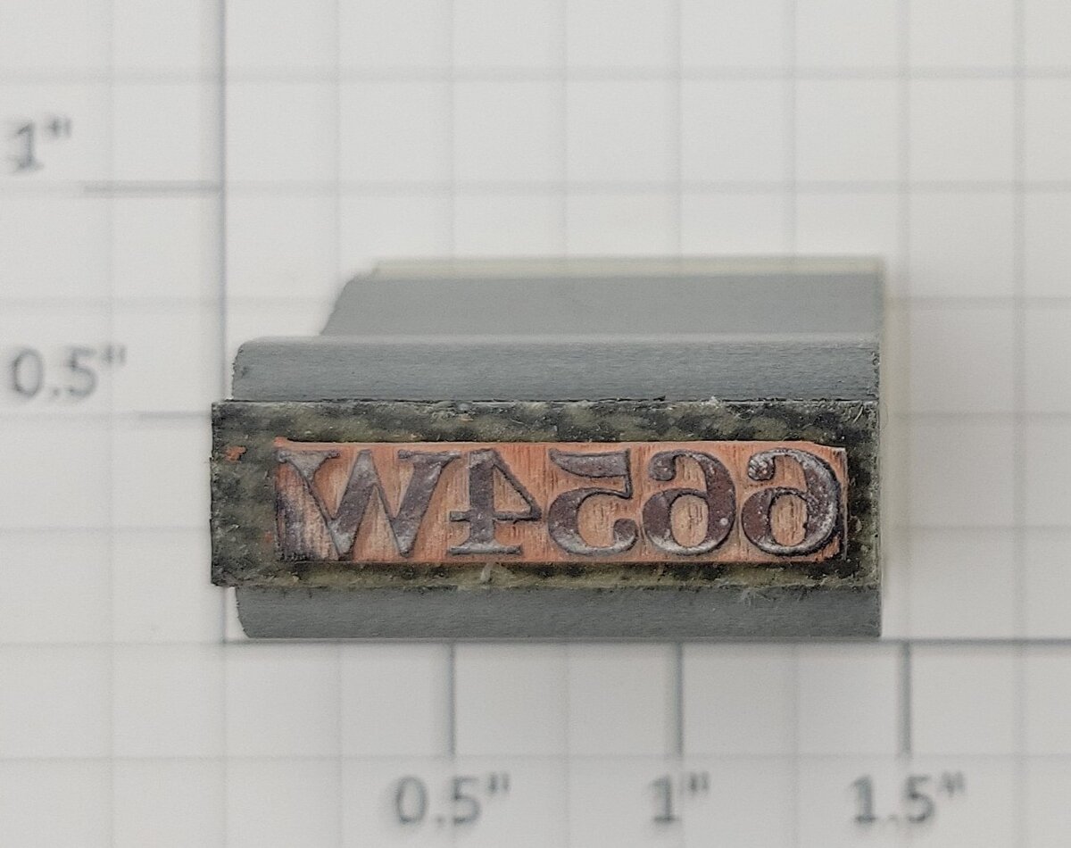 Lionel RS-6654W Tender Frame Underside Rubber Stamp #6654W