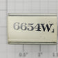 Lionel RS-6654W Tender Frame Underside Rubber Stamp #6654W