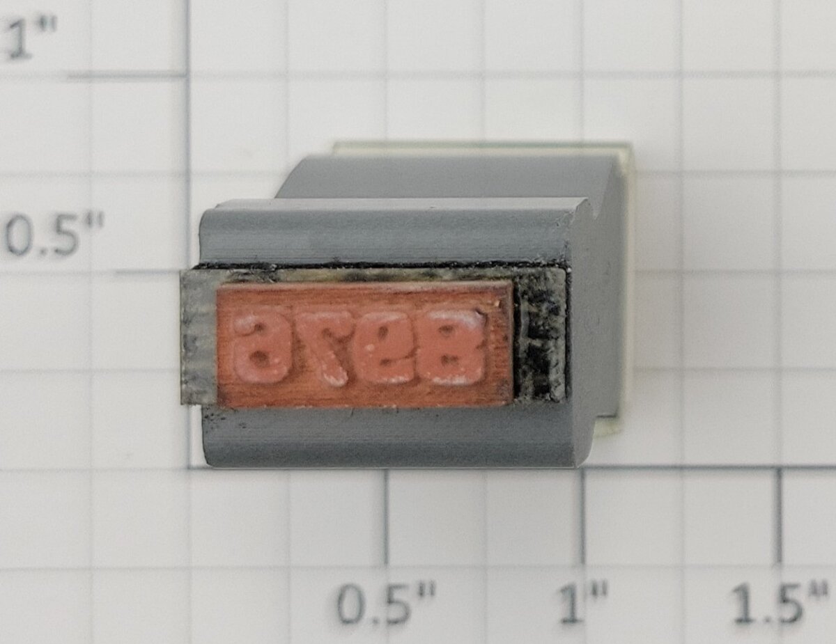 Lionel RS-8976 Steam Locomotive Rubber Stamp Bold #8976
