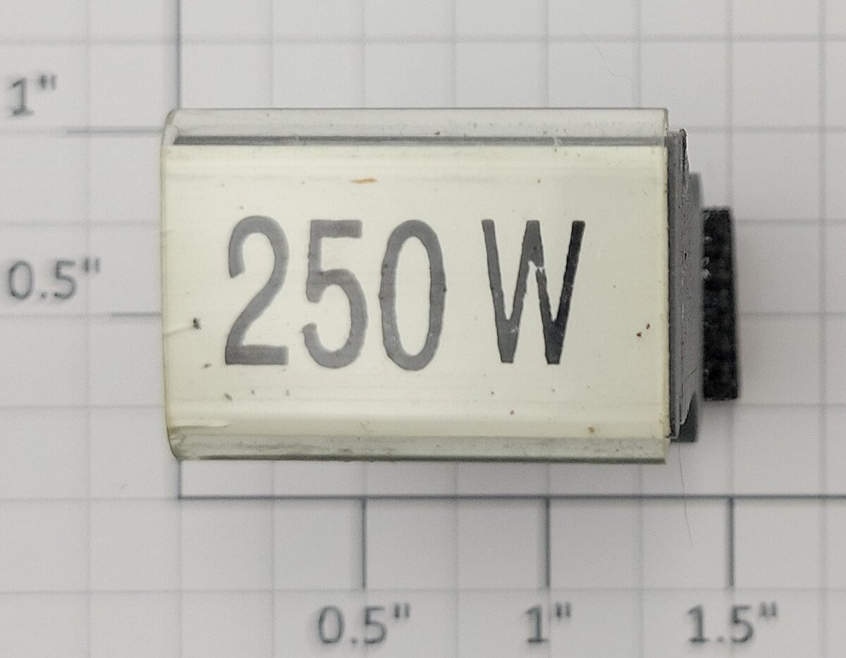 Lionel RS-250W Tender Frame Underside Rubber Stamp #250W