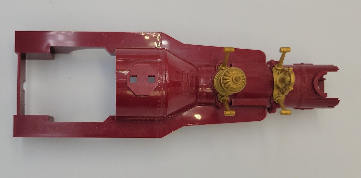 Lionel 8005-25 Red James Gang 4-4-0 General Loco Boiler Shell w/ Bell & Dome