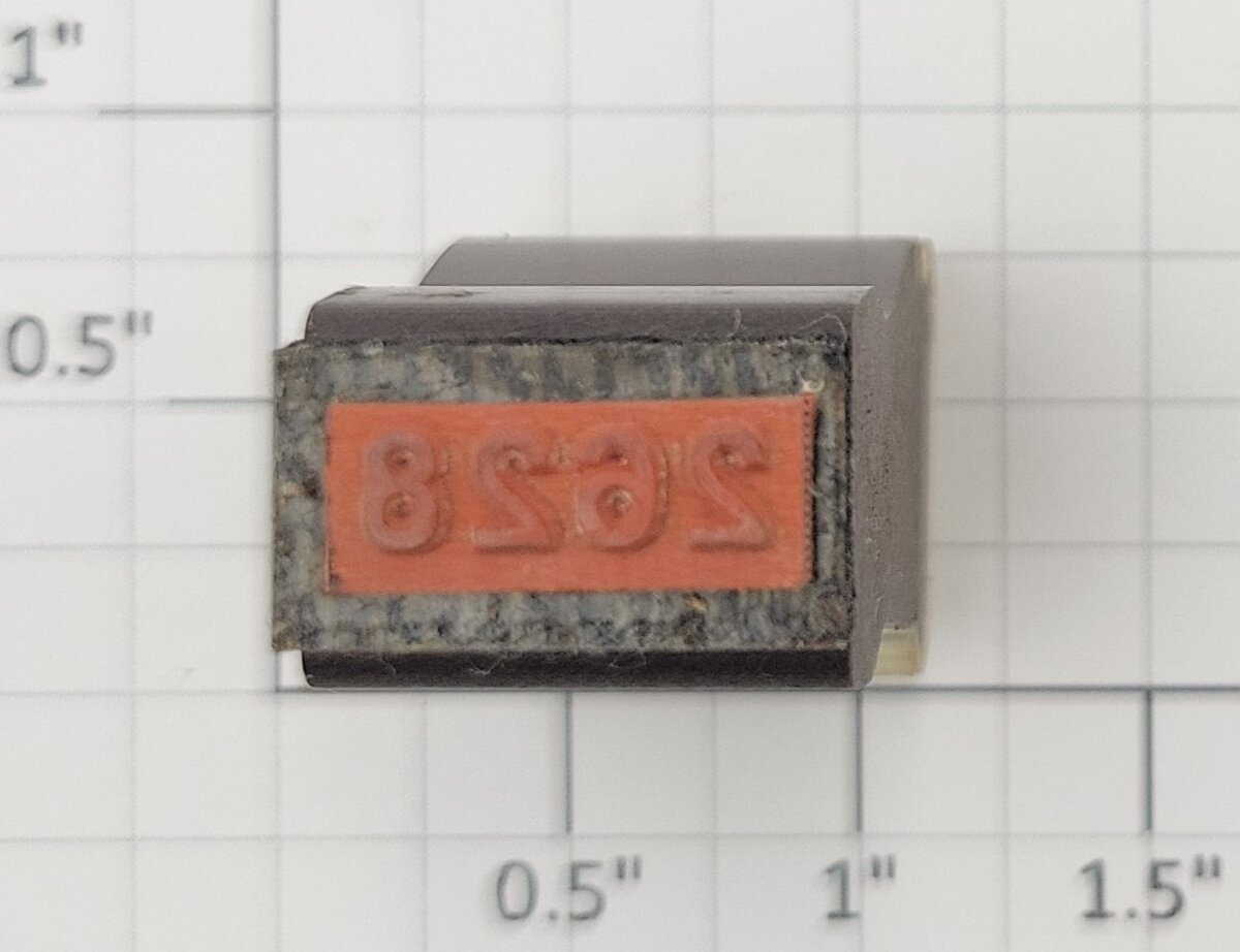 Lionel RS-2628 Manhattan Pullman Passenger Car Rubber Stamp #2628