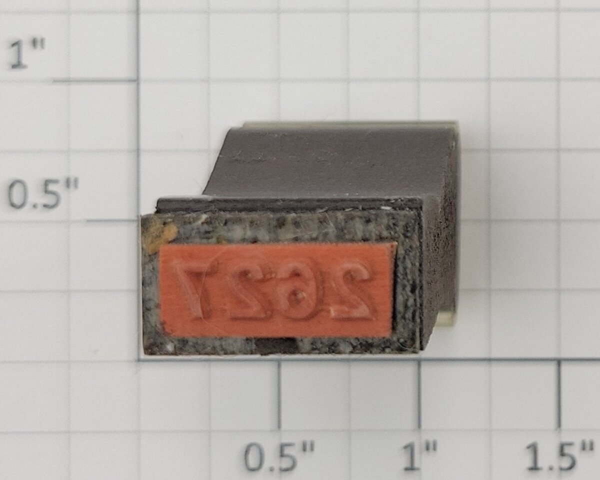 Lionel RS-2627 Madison Pullman Passenger Car Rubber Stamp #2627