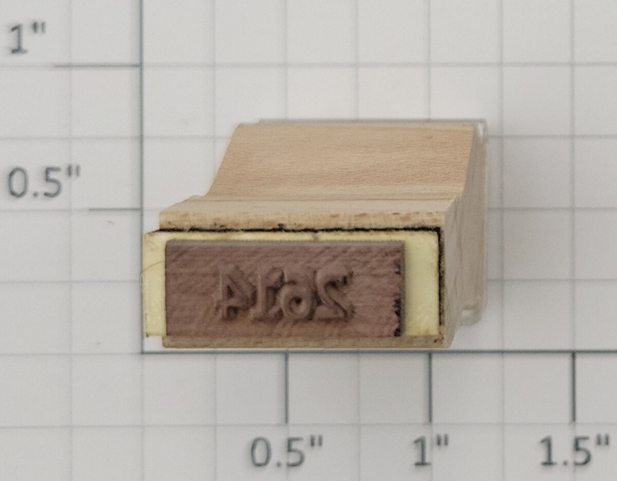 Lionel RS-2614 Observation Passenger Car Rubber Stamp #2614