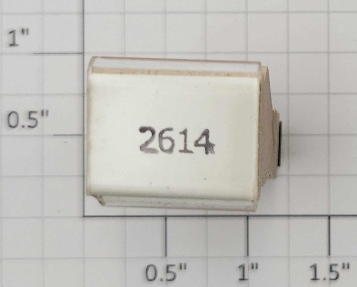 Lionel RS-2614 Observation Passenger Car Rubber Stamp #2614
