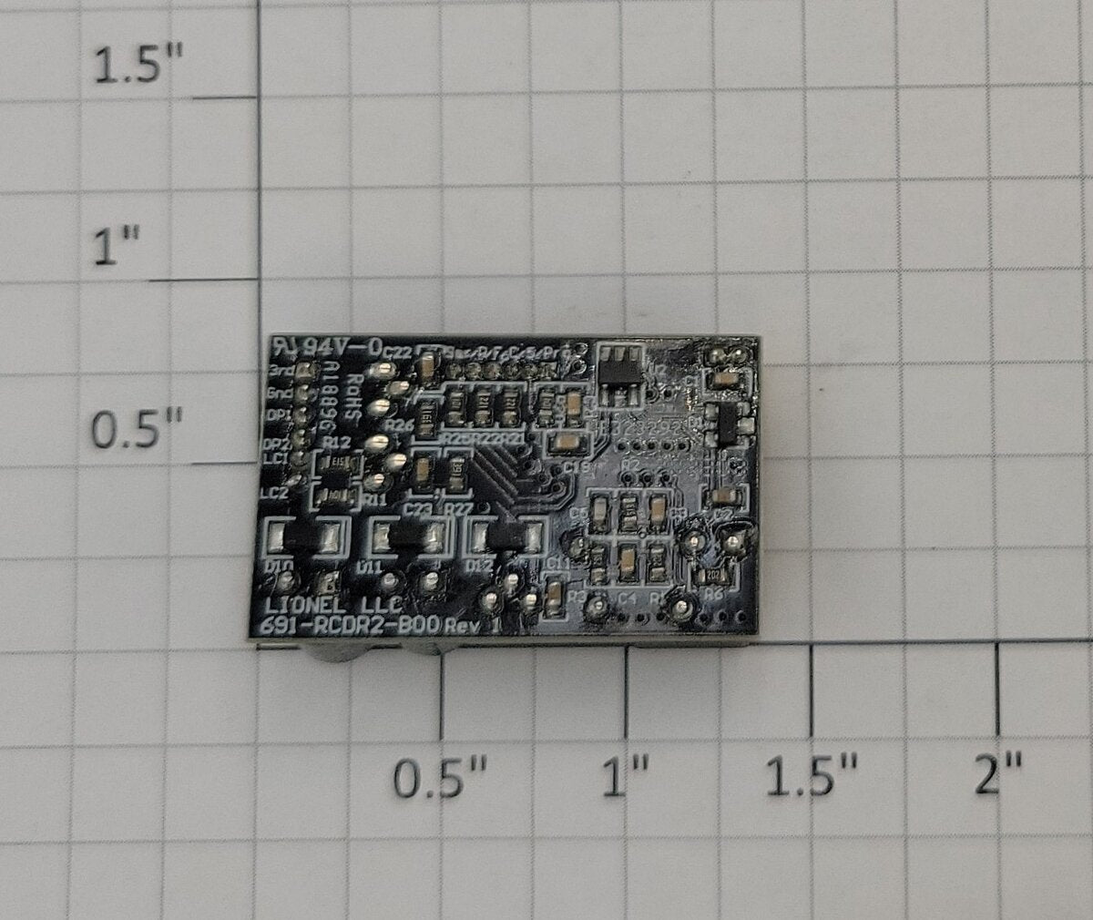 Lionel 691-RCDR2-B00 RCDR Radio Receiver #7290 PCB Circuit Board