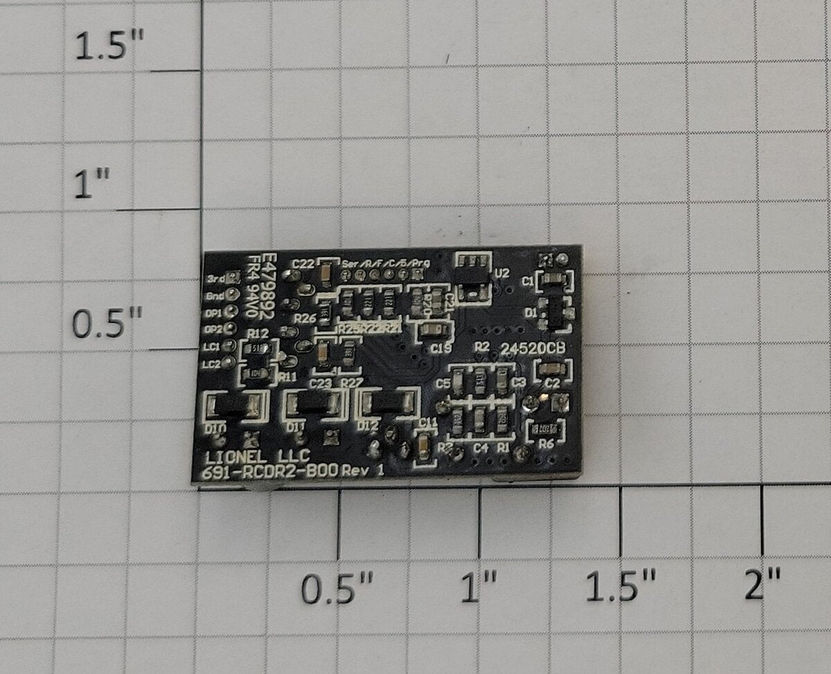 Lionel 691-RCDR2-B00 RCDR Radio Receiver #7580 PCB Circuit Board