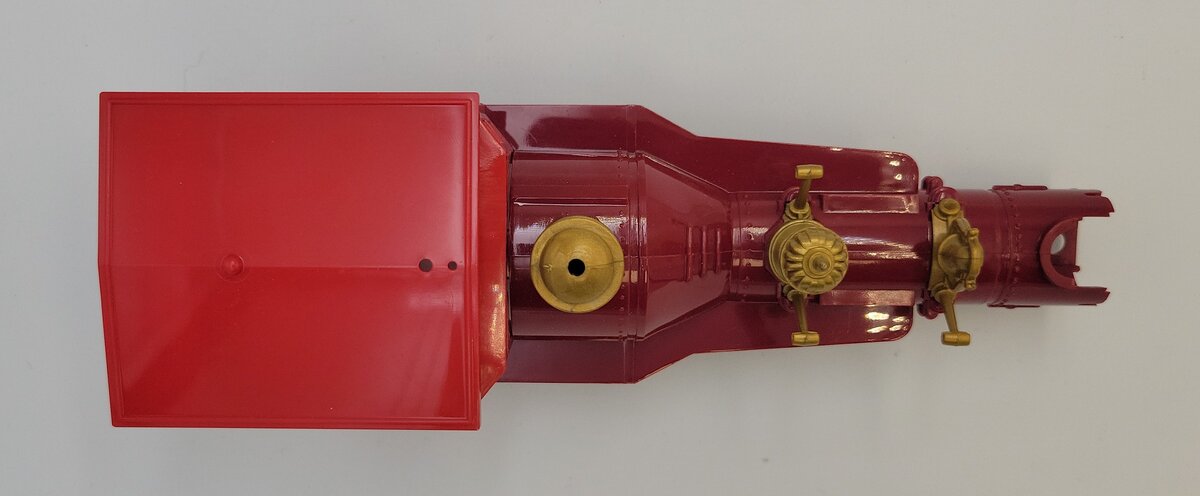 Lionel 8005-25 Red James Gang 4-4-0 General Loco Boiler Shell w/ Cab & Trim