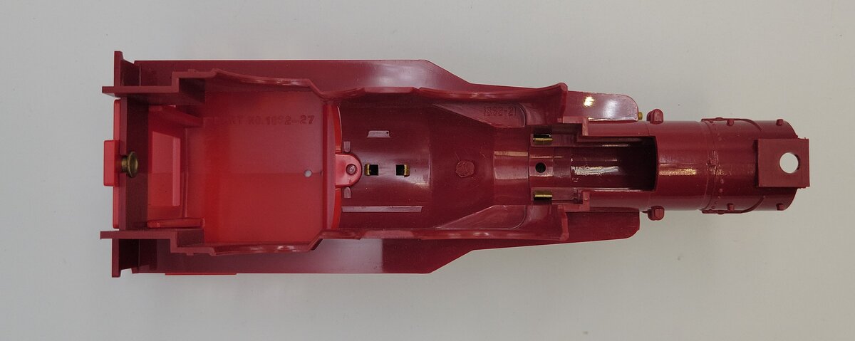 Lionel 8005-25 Red James Gang 4-4-0 General Loco Boiler Shell w/ Cab & Trim