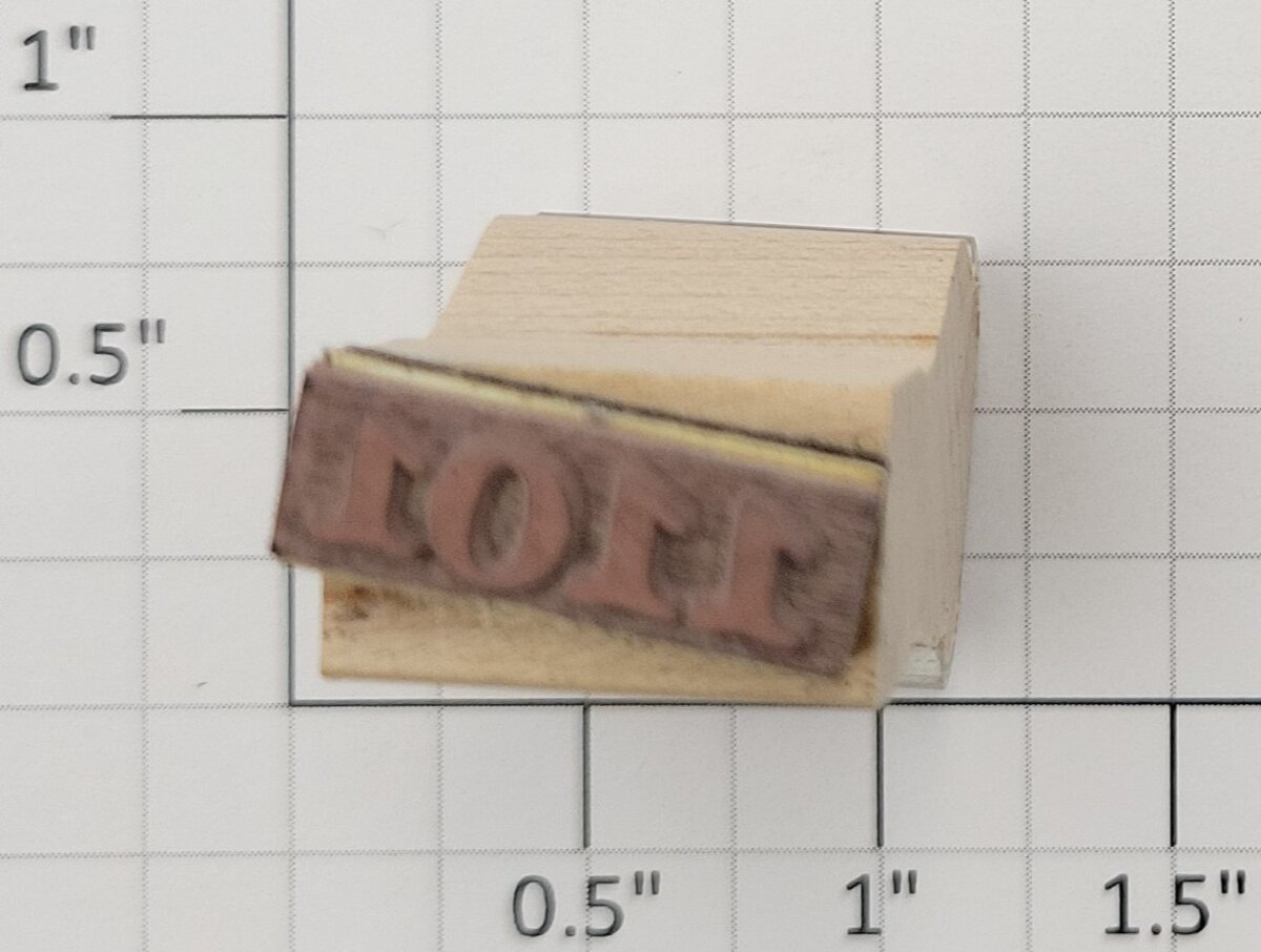 Lionel RS-1101 Steam Locomotive Rubber Stamp #1101