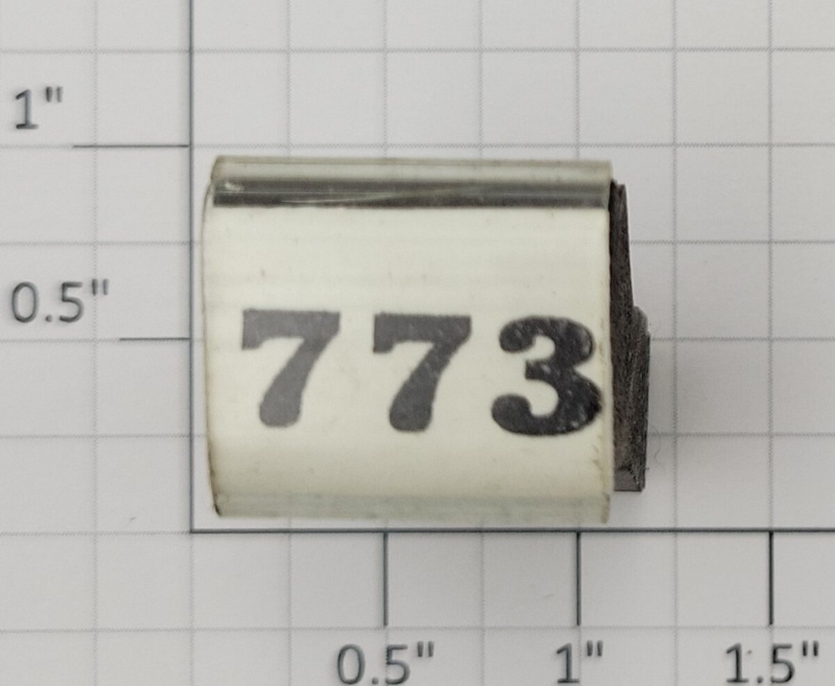 Lionel RS-773 Steam Locomotive Rubber Stamp #773
