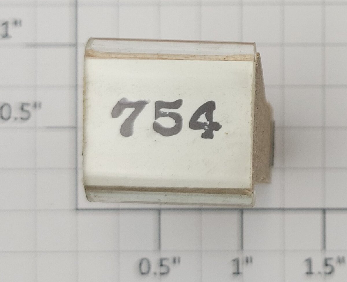 Lionel RS-754 Streamlined Observation Car Rubber Stamp #754