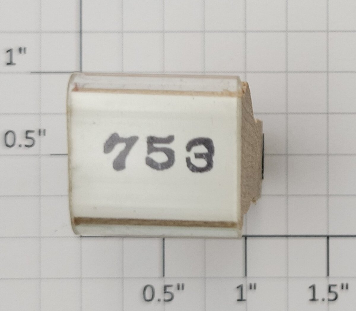Lionel RS-753 Streamlined Vestibule Coach Passenger Car Rubber Stamp #753