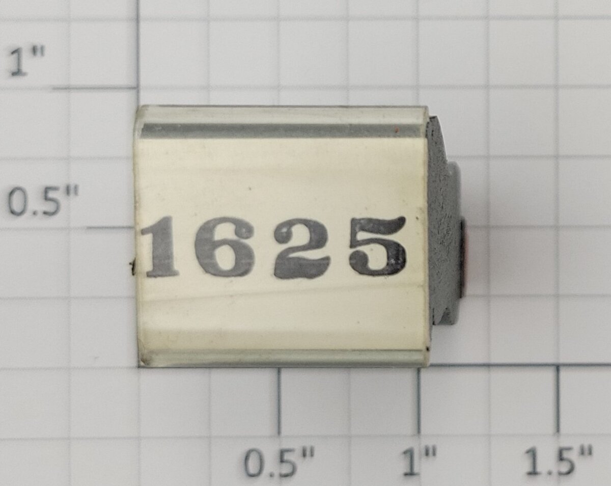 Lionel RS-1625 Steam Locomotive Rubber Stamp #1625