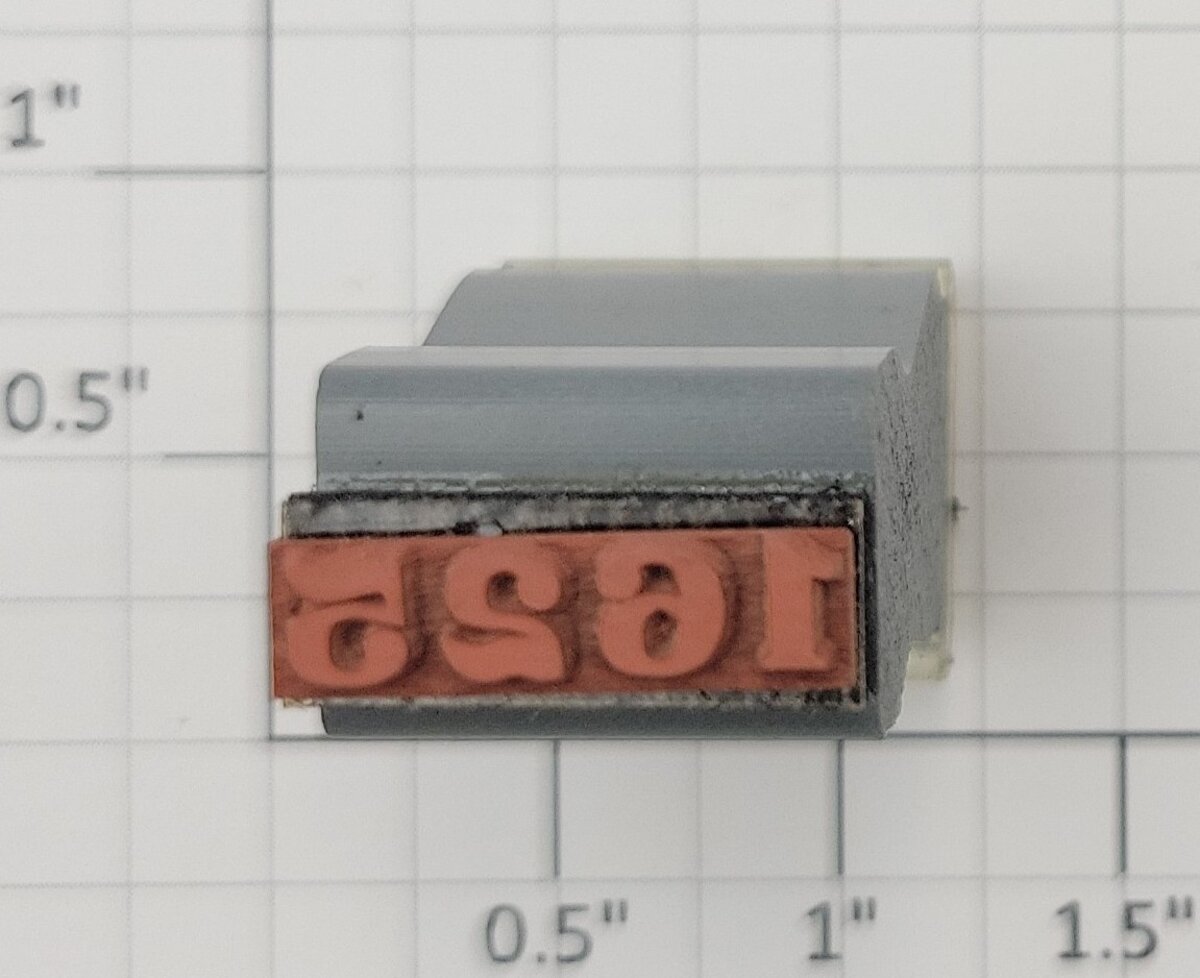 Lionel RS-1625 Steam Locomotive Rubber Stamp #1625
