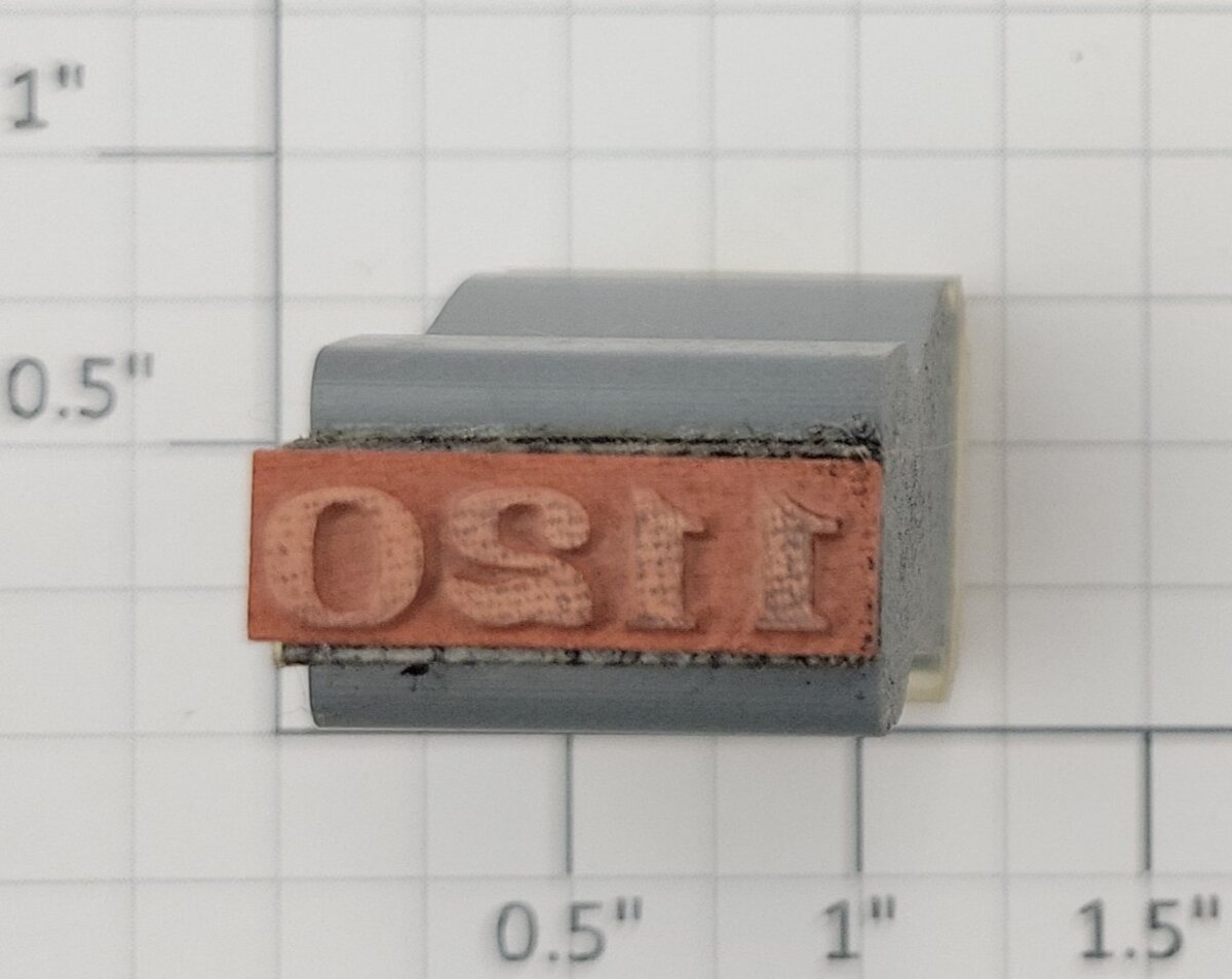 Lionel RS-1120 Steam Locomotive Rubber Stamp #1120