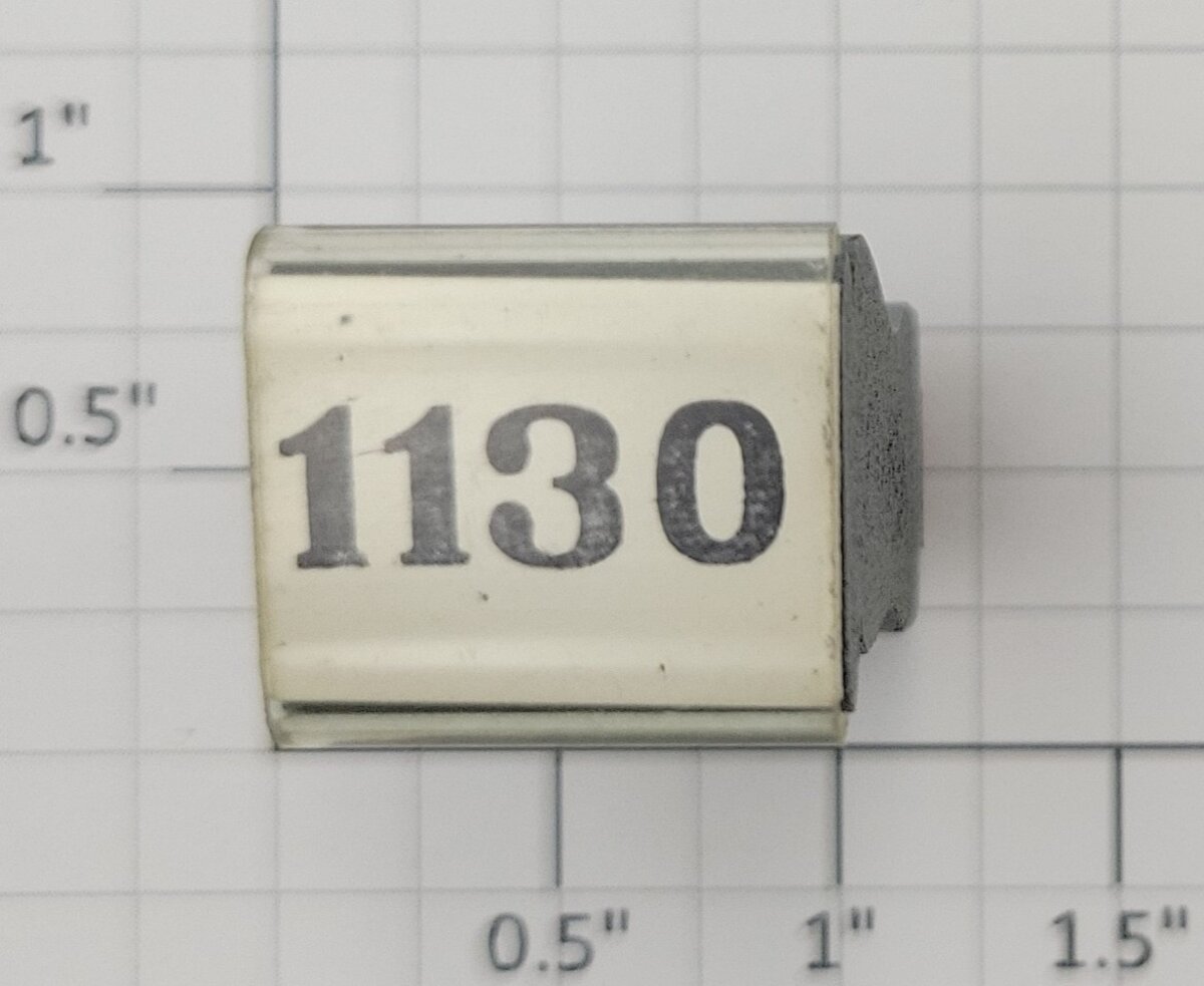 Lionel RS-1130 Steam Locomotive Smooth Rubber Stamp #1130