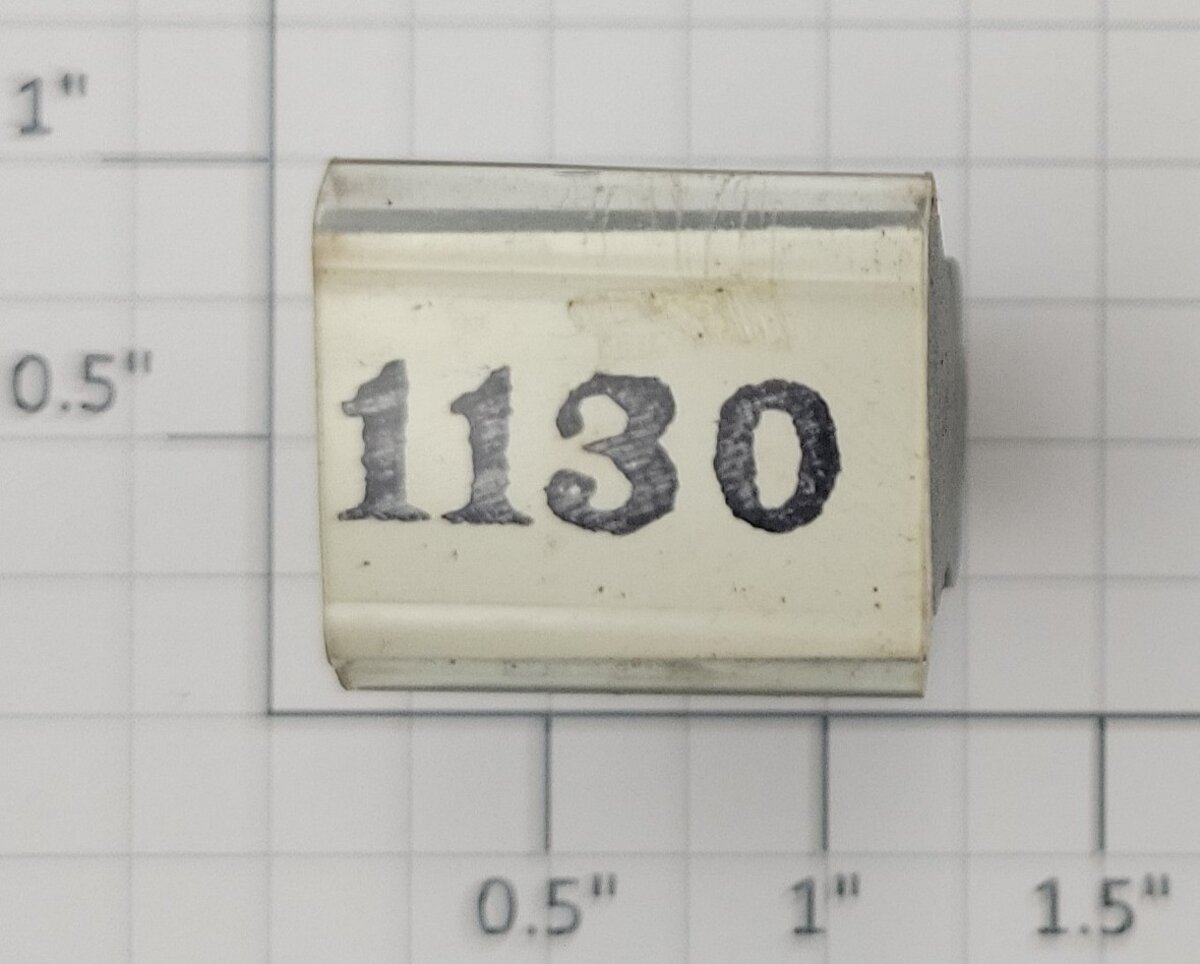 Lionel RS-1130 Steam Locomotive Textured / Weathered Rubber Stamp #1130