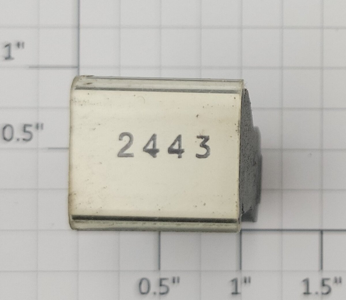 Lionel RS-2443 Observation Passenger Car Rubber Stamp #2443