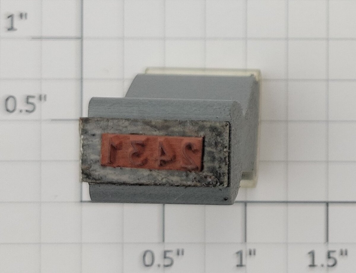 Lionel RS-2431 Observation Car Rubber Stamp #2431