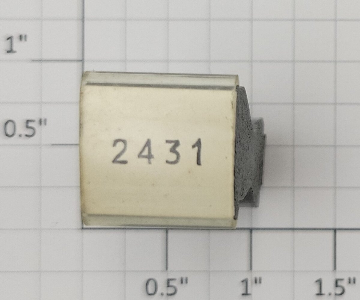 Lionel RS-2431 Observation Car Rubber Stamp #2431
