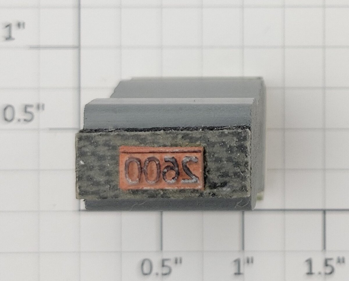 Lionel RS-2600 Pullman Passenger Car Rubber Stamp #2600