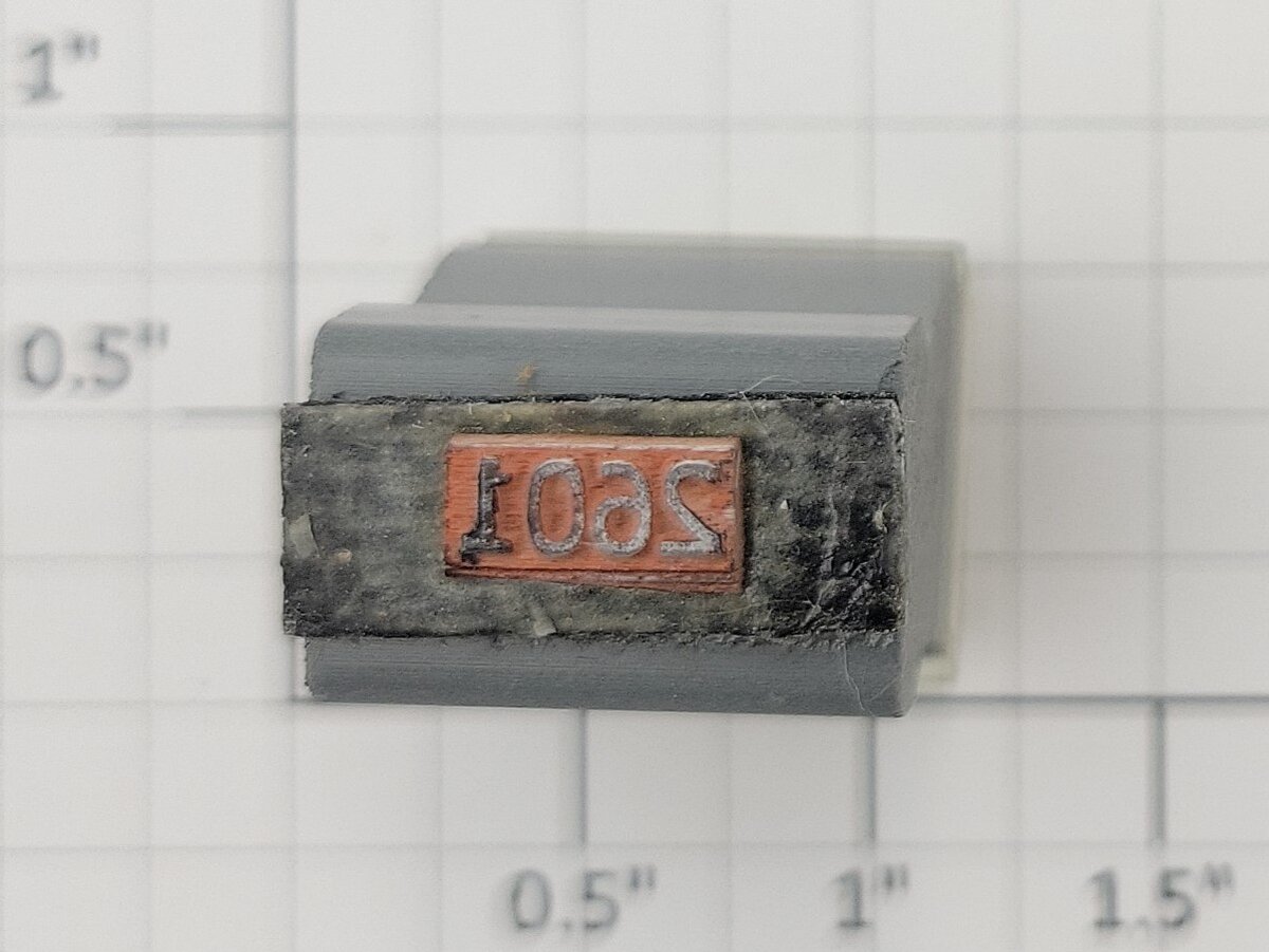Lionel RS-2601 Observation Passenger Car Rubber Stamp #2601