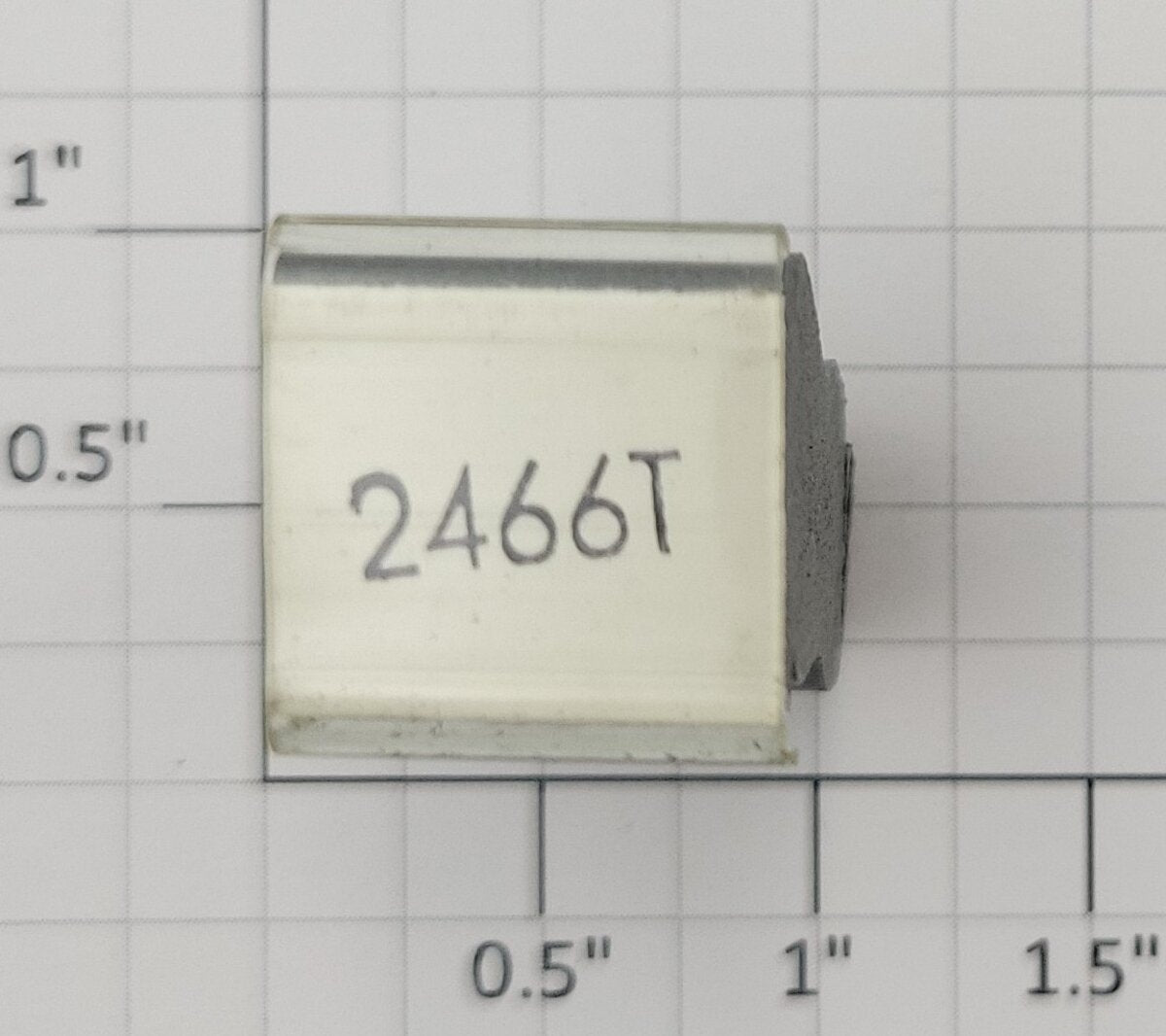 Lionel RS-2466T Tender Frame Underside Thin Font Rubber Stamp #2466T