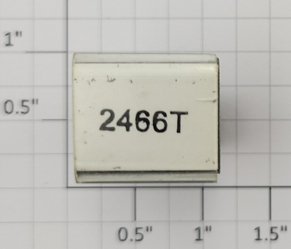 Lionel RS-2466T Tender Frame Underside Rubber Stamp #2466T