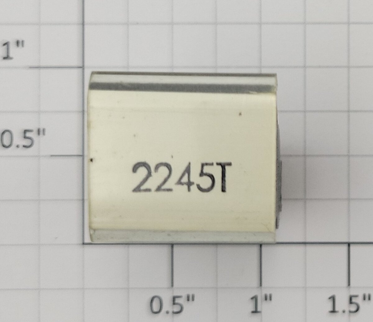 Lionel RS-2245T Tender Frame Underside Rubber Stamp #2245T