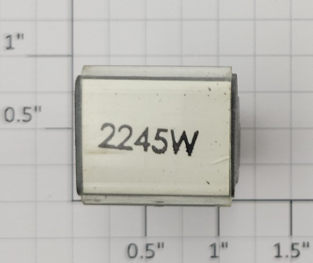 Lionel RS-2245W Tender Frame Underside Rubber Stamp #2245W